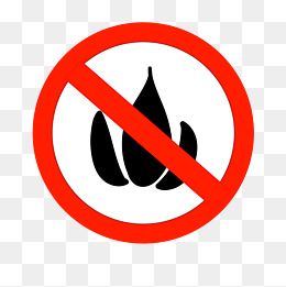 火苗警示牌插画