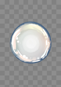 漂浮的透明气泡插画