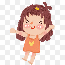 卡通小女孩免抠图