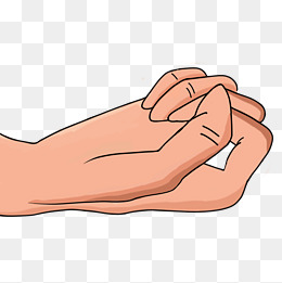 握东西手势姿势插画