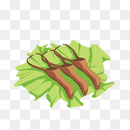 熟食美味鸭舌插画