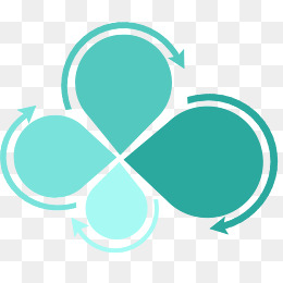 商务四叶草ppt装饰