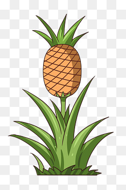 绿叶植物卡通插画