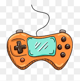 白色图案游戏机插图