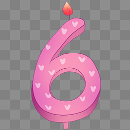 粉色火苗数字六插图