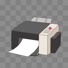 卡通的打印机图标设计