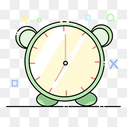 卡通时间闹钟表插画