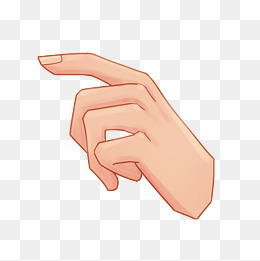 手指歪曲手势插画