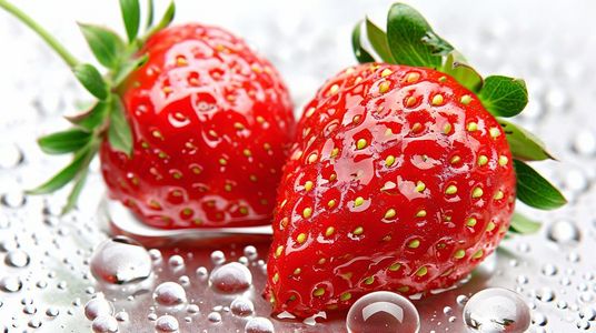 水果摄影照片_新鲜美味的水果草莓45