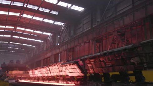 钢材工厂生产现场高清实拍