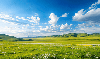 内蒙古大草原景观自然风景