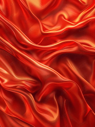 红色丝绸背景素材