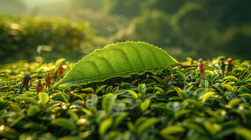 户外绿色绿植发芽的摄影图片