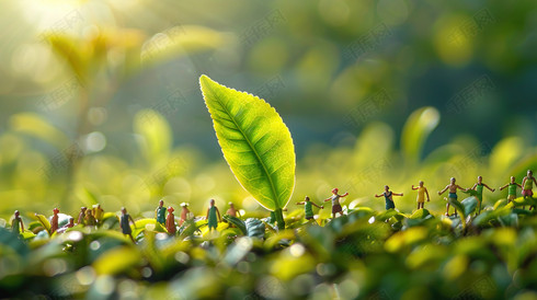 户外绿色绿植发芽的摄影摄影照片