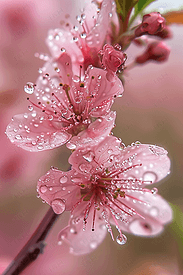 自然花草摄影图盛开樱花写实