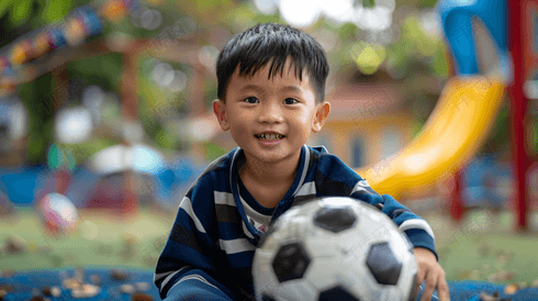 踢足球的小男孩摄影24