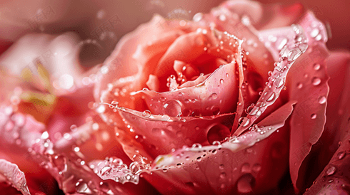 露珠水滴盛开的玫瑰1