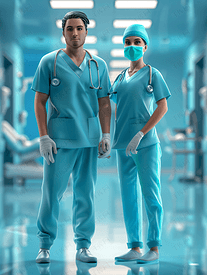 医疗保健医疗医生护士与病人医院