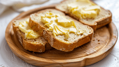 美味的黄油面包片摄影12
