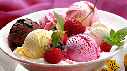 彩色奶油冰淇淋球8