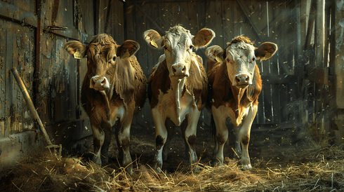 农场养殖的奶牛摄影11