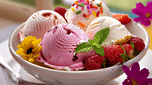 彩色奶油冰淇淋球2