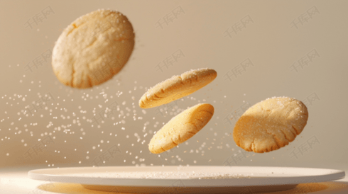 零食饼干曲奇饼干摄影图
