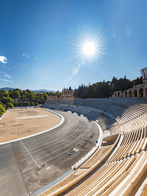 希腊雅典第一届奥运会著名的泛雅典体育场