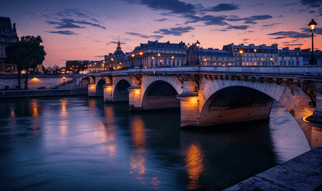 新桥是法国巴黎塞纳河上现存最古老的桥梁