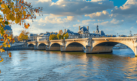 新桥是法国巴黎塞纳河上现存最古老的桥梁