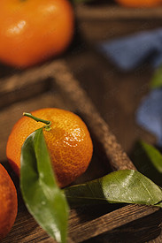水果橘子特写图片