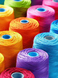 彩色编织缝纫线