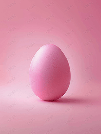 粉红色背景下的复活节彩蛋概念