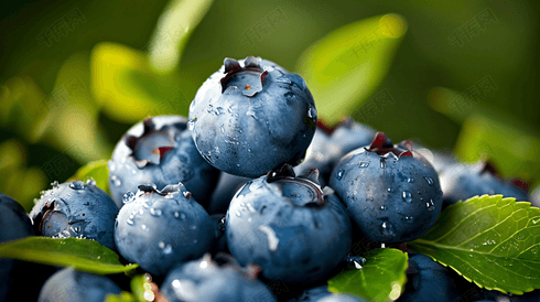 新鲜的水果蓝莓摄影5