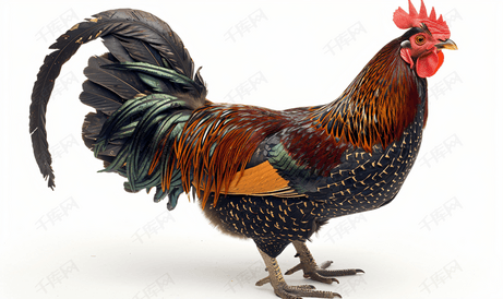 红冠丝质黑褐色鸡