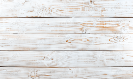 白色木质纹理背景木桌平躺的顶视图