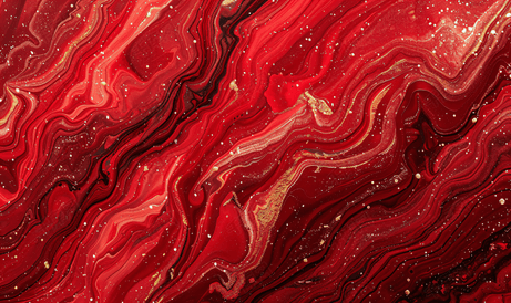 丙烯酸红漆液体大理石纹理的混合物