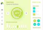 绿色智能家电系统网站界面模板