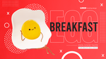 卡通可爱立体煎蛋鸡蛋早餐餐饮宣传促销网页横幅