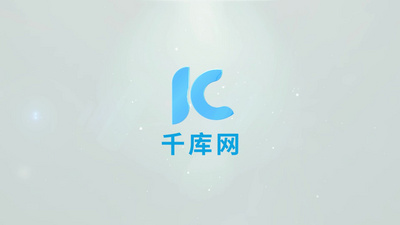 简洁描边logo演绎片尾视频模板