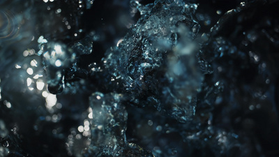 瀑布实拍视频素材水花飞溅液体波浪水滴瀑布喷洒水流4k实拍素材