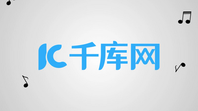 午夜福利网高清视频素材白色创意五线谱音符弹跳演绎logo千库网视频
