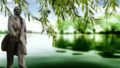 春天的音乐实拍视频素材董文华春天的故事舞台背景配乐成品