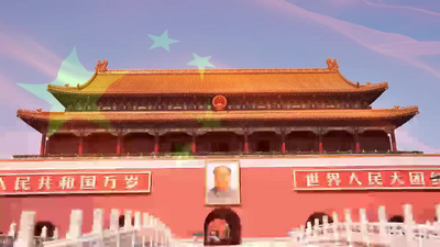 孙楠红旗飘飘舞台背景配乐成品视频