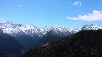 雪山实拍视频素材航拍川西雪山贡嘎雪山山脉实拍实拍素材