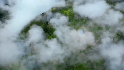 4K航拍大气四川大山云雾缭绕视频素材实拍视频素材