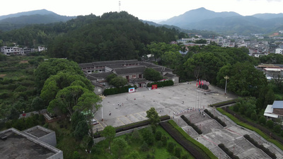 福建古田会议旧址航拍视频实拍