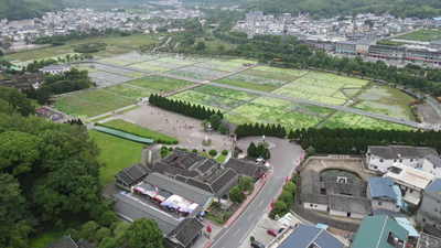 福建古田会议旧址航拍实拍素材