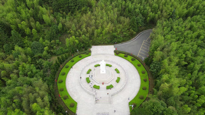 福建古田会议旧址航拍视频实拍