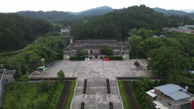 福建古田会议旧址航拍视频实拍